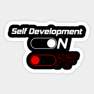 Self development premium Sticker